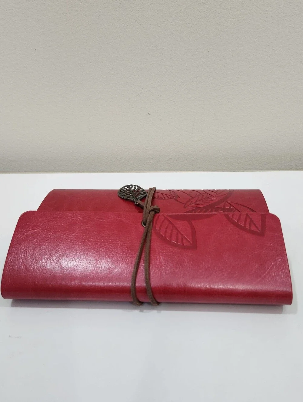 Embossed Leather Blank Notebook Journal Diary Refillable Loose Leaf Sketchbook